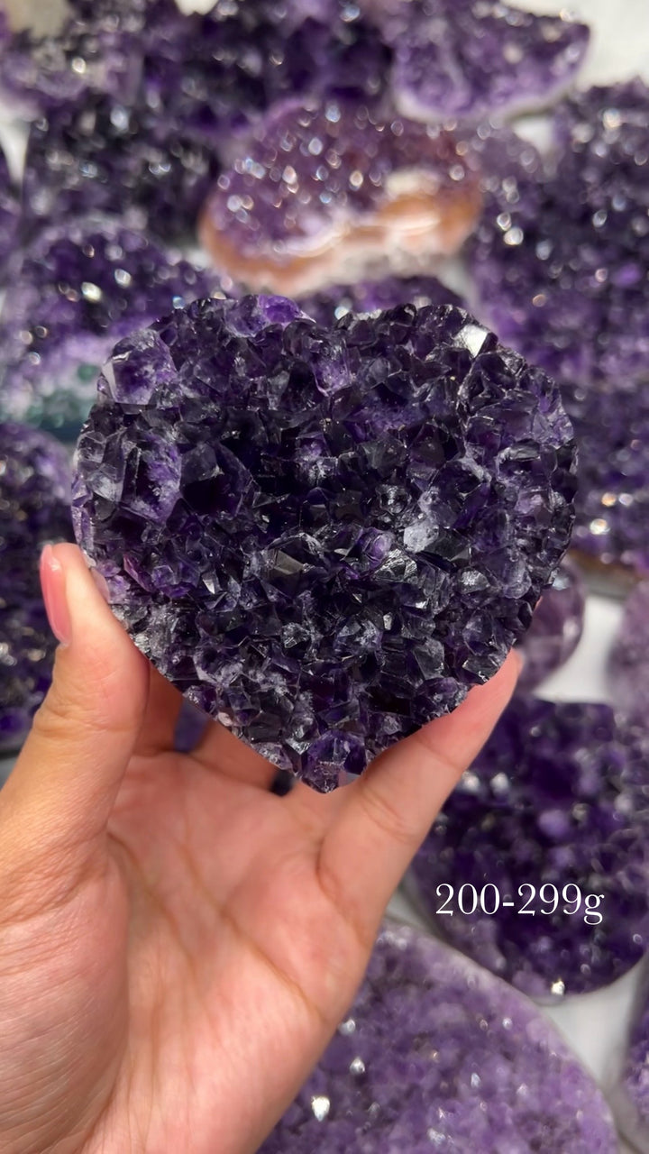 A Mystery Purple Amethyst Heart (You pick size!) 💜