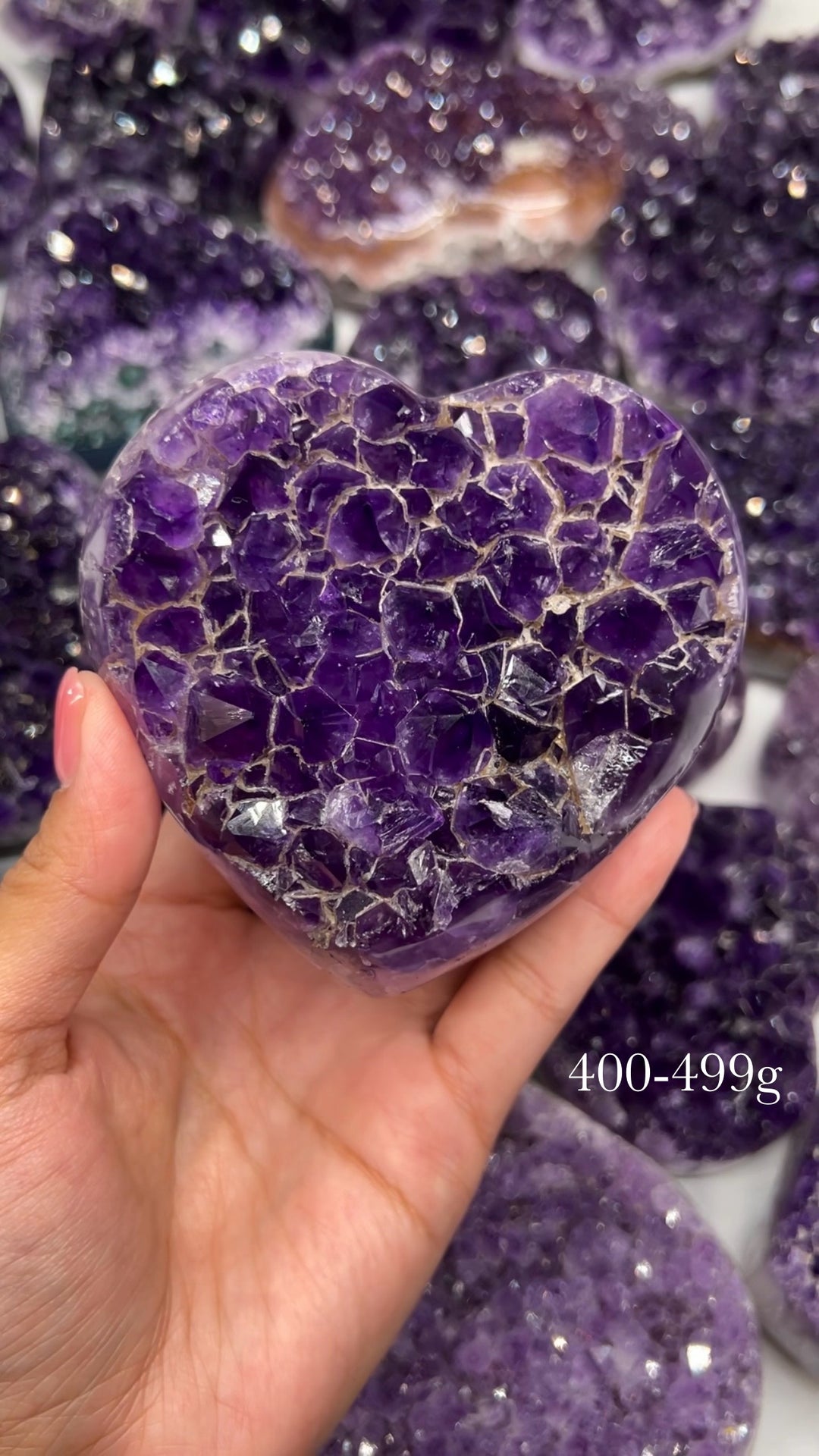 A Mystery Purple Amethyst Heart (You pick size!) 💜