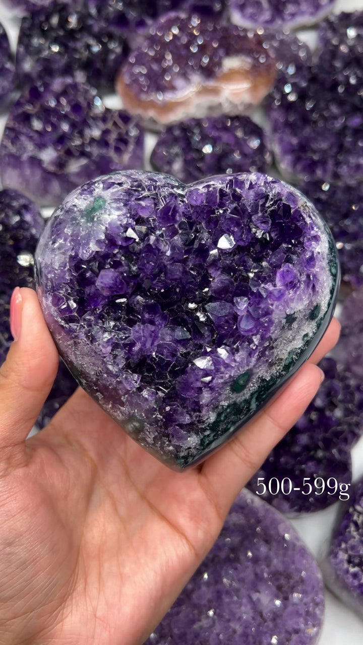 A Mystery Purple Amethyst Heart (You pick size!) 💜