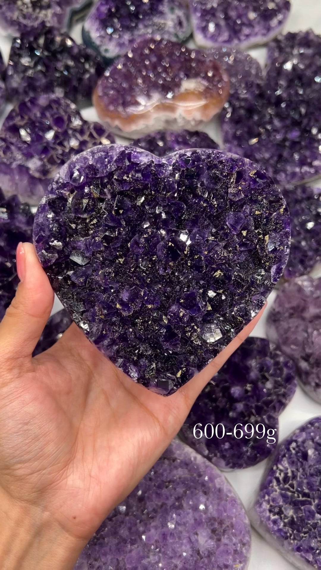 A Mystery Purple Amethyst Heart (You pick size!) 💜