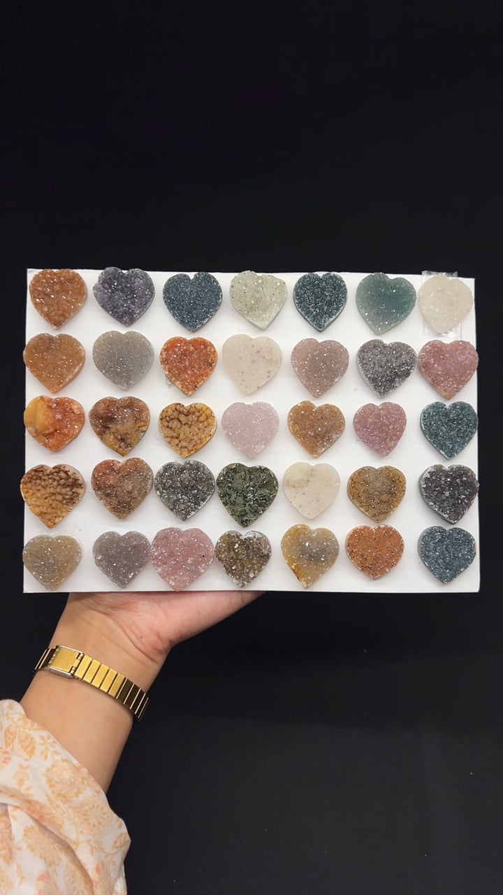 Mini Druzy Rainbow Heart (You pick!💕)