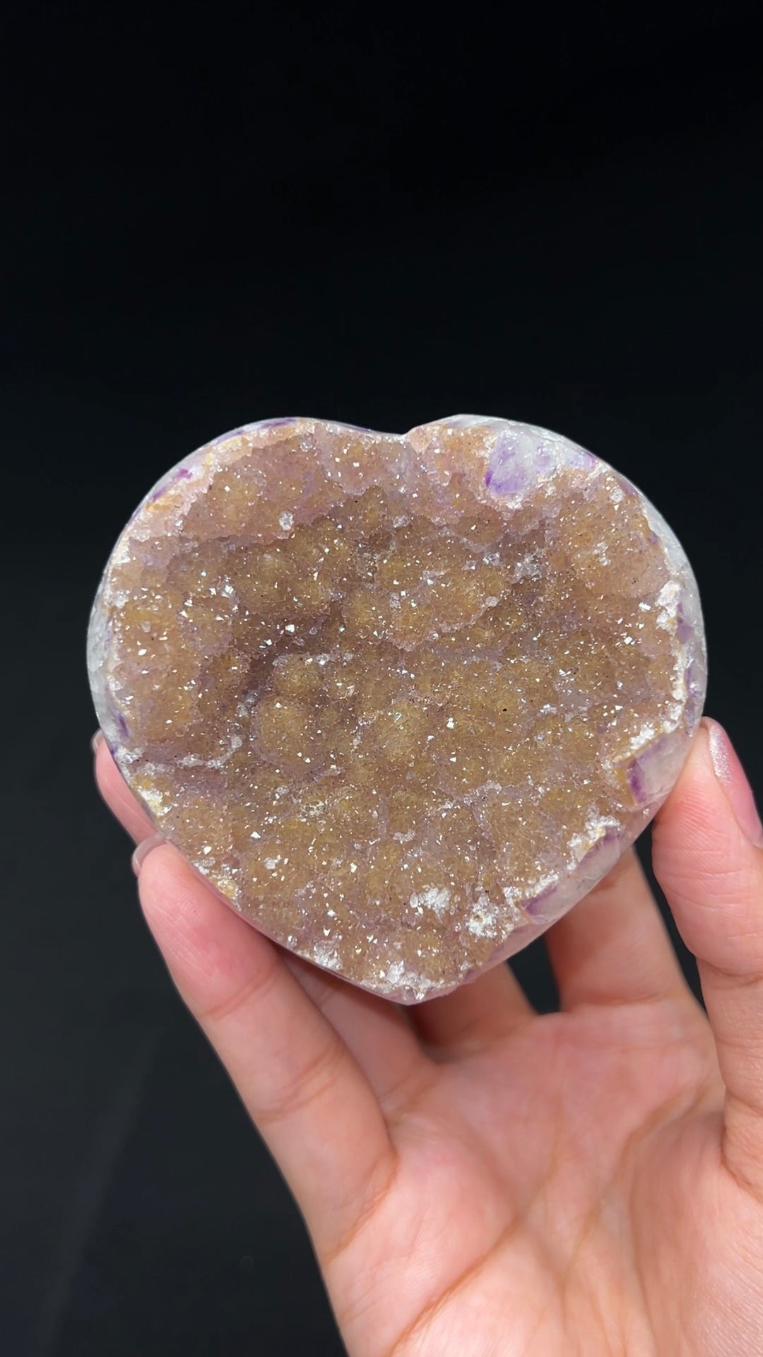 Lavender Honey Sparkle Heart