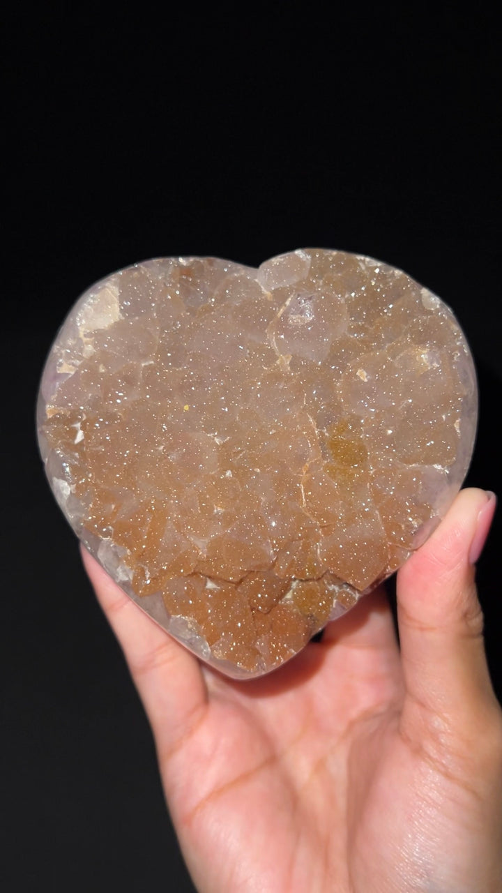 Bronze Sparkling Sugar Heart