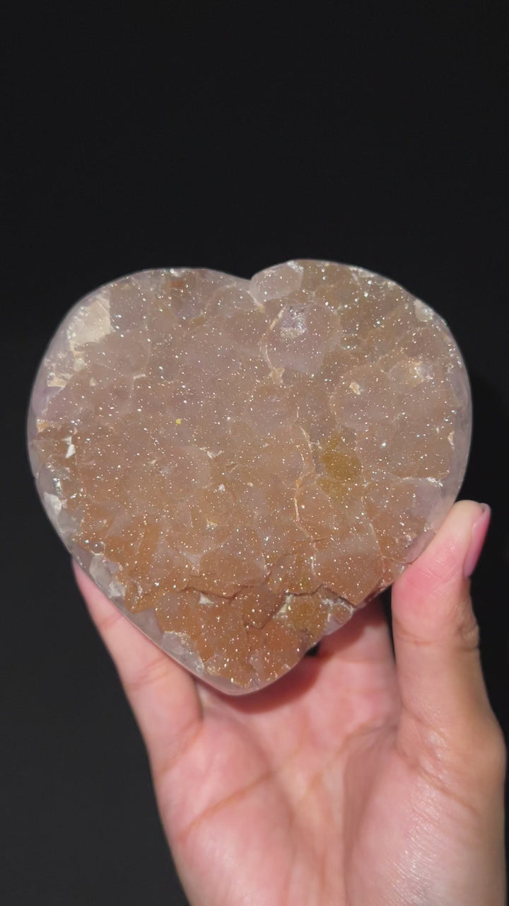 Bronze Sparkling Sugar Heart