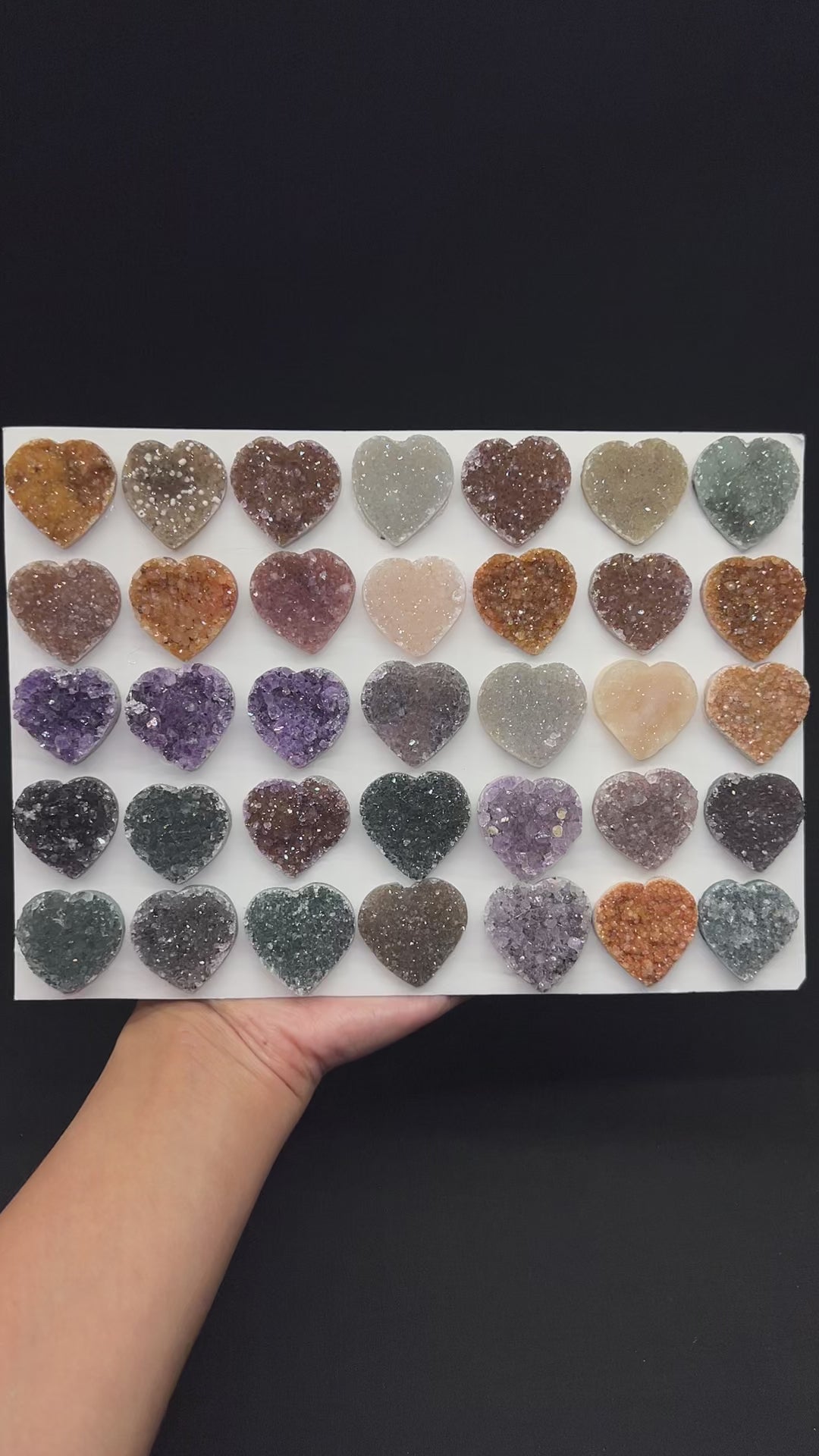 Mini Druzy Rainbow Heart (You pick!💕)