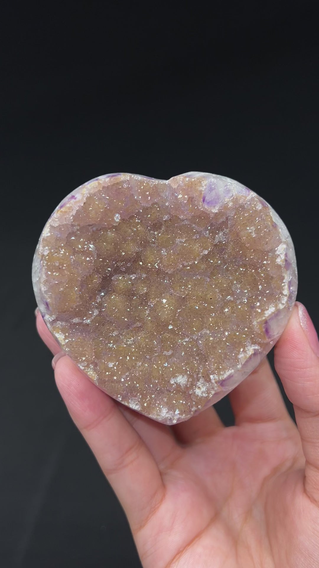 Lavender Honey Sparkle Heart